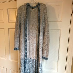 Nylon and mohair maxi sweater